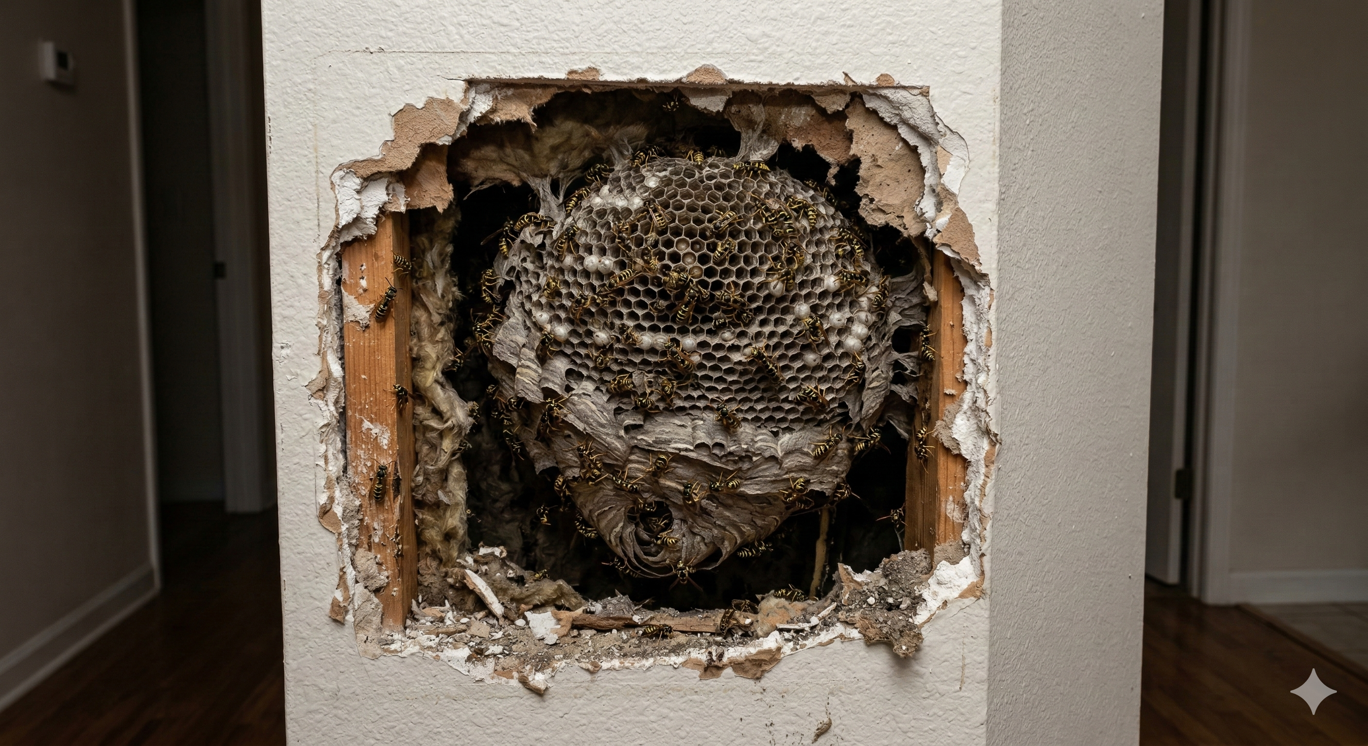 Nid de Guêpes dans une Cloison : Pourquoi Ne JAMAIS Boucher le Trou d'Entrée